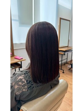 自然な縮毛矯正