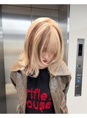 セクションカラー/デザインカラー/ケアブリーチカラー/姫ウルフ
