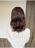 ミディアム×こて巻き