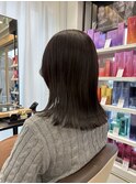 ミディアムヘア×ラベンダーアッシュ