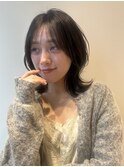 シースルーバング×くびれミディ