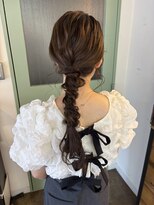 コレット ヘアー 大通(Colette hair) ローポニー/編み下ろし/ヘアセット/ヘアアレンジ/お呼ばれヘア