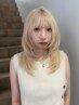 学割U24★カット+ケアブリーチ2回+トリプルカラー+ブリーチケアTR