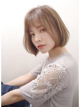 ヘアーメイクジェンテ(hair make gente) シンプルなスクエアボブ