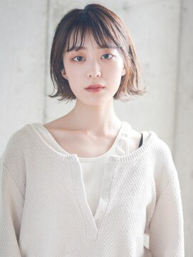 エムクランメイクス 原宿 表参道(m.clan MAKE'S) 大人かわいい/マロンベージュ/Aラインボブ/ボブレイヤー/前髪