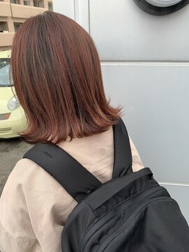 ヘアークラフト アニー 南郷18丁目店(HAIR CRAFT Annie) ピンク×ボブ