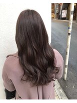 モルニ(MORNI)&nbsp;マロンブラウン_マロンベージュ Aラインボブ かきあげ