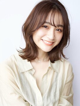 アフロート ルヴア(AFLOAT RUVUA) 30/40/50代人気◎艶ブラウンカラー【おしゃれくびれ巻き】京佳