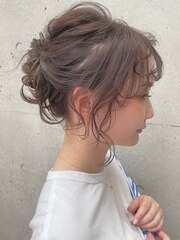 #ドレスヘア#かきあげロング#韓国風ヘアアレンジ#ショコラ