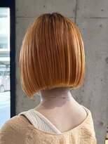 ツキ 横浜店(tuki)&nbsp;ダブルカラーオレンジベージュカラーケアブリーチレイヤーカット