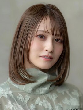 イオ 本厚木(io) 大人かわいいフェイスレイヤーシースルーバング小顔イメチェン