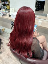 コワファーストナガサキシャンプーボーイ(COIFF1RST NAGASAKI SHAMPOO BOY)&nbsp;長崎 ブリーチ1回 レッドカラー