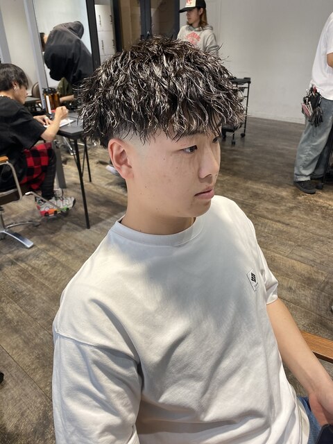MEN'S HAIR/束間ショート/コンマヘア/ツーブロックマッシュ
