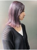 【森千晶】ブリーチなしダブルカラーで作るラベンダーグレージュ