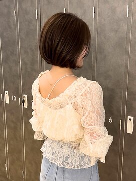 ジアン バイ ミルボン NU茶屋町+(GIEN by milbon) ショートボブ/柔らかブラウン/似合わせカット