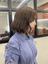 ニコ トウキョウ 渋谷(nico TOKYO)&nbsp;ミルクティーベージュ/ボブ/タッセルボブ/ブラウンカラー