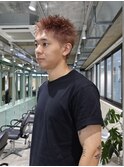 パンクベージュスパイキーショート