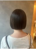 オリーブベージュボブ×透明感カラー◎20代30代40代