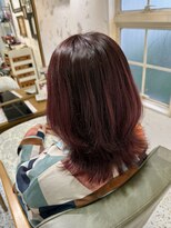 サンバイセライロ 千葉(SAN. by celilo)&nbsp;ミディアムレイヤー × ピンクブラウン【千葉優希】