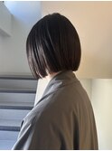 大平/切りっぱなしボブミニボブ前下がりストレート暗髪吉祥寺