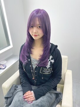 テイス 新宿(TACE) 紫カラーホワイトグレージュ/ミニウルフ/チェリーブラウン/新宿