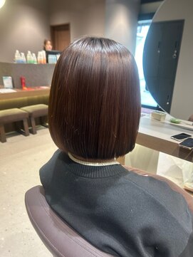 ショコラ アン 横須賀中央 美シルエットが長持ち！ボブカット＋縮毛矯正で理想の毎日へ