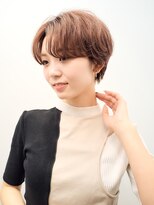 ロンドアンメゾン 原宿(Lond un Maison.)&nbsp;くびれヘア/アプリコットオレンジ/レイヤー/ショートボブ/韓国