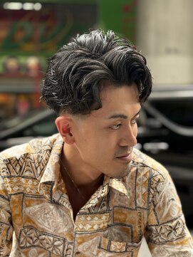 ヒロギンザ 難波店(HIRO GINZA) サーフカール×テーパーフェード