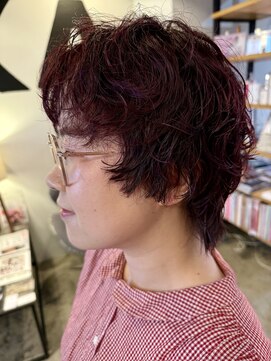 カオス(CHAOS) チェリーレッド×パーマ