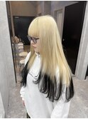 抜きっぱなしブロンド×裾カラー>