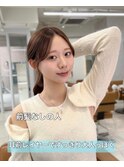大人っぽ前髪なし×耳前レイヤー