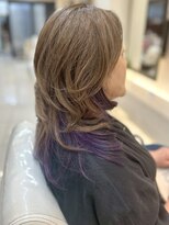 ザビー(THE B)&nbsp;本八幡×紫×ケアブリーチ×インナーカラー×レイヤー