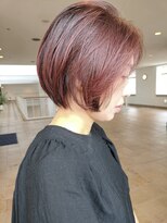 ビュートリアム 神戸(BEAUTRIUM)&nbsp;ボルドーの丸みショートボブ/ショートカット/ショートヘア