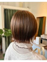 トイズファクトリー(Toys Factory) オリーブベージュボブ似合わせカット