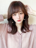 エイミーバイアフロートザガーデン 浦和店(amie by afloat the garden) 小顔に見える、ミディアムレイヤー#ハッシュカット【浦和】