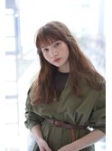 透け感ベージュロング