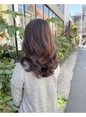 大人ヘア　パーマヘア　ロング　アクア表参道【世良綾花】