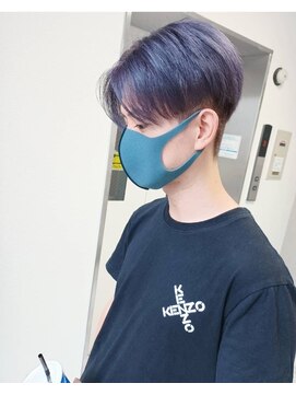 パープル(purple) メンズグレーパープル