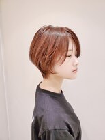 アッシュ 日吉店(Ash)&nbsp;オレンジベージュショートボブ