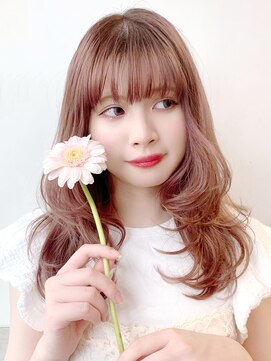 アイティーバイアルバム 八王子店(IT by ALBUM) ワンカールレイヤー_ミニウルフテラコッタくすみブルー_8563