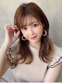 大人かわいい/ヨシンモリ/美髪/シルキーベージュ/前髪カット