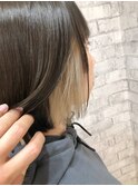 内巻きボブインナーカラー