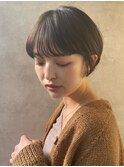 シアーベージュ×ミニマムショート#ヘルシースタイル