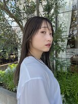 モカ ヘアーデザイン(moca HAIR DESIGN) 暗めのアッシュ系カラーのセミロング