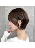 ショート/ボブ/レイヤーカット/グレーベージュ/髪質改善[池袋]