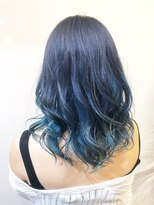 デザイニングヘアードゥ(designing hair Deux) セクションブルーカラー 【インナーカラー/ブリーチカラー】