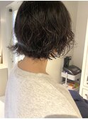 マッシュボブのパーマ