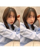 ロンドプロフィール 浦和(Lond profil)&nbsp;中川　前髪カット顔まわり似合わせ外ハネくびれレイヤーミディ