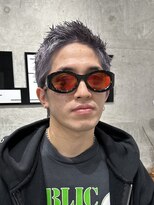 オルズ 渋谷(ALLZ)&nbsp;メンズスパイキーショートハイトーンケアブリーチダブルカラー