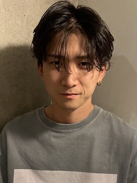 ヘアカロン 熊本本店(Hair CALON) メンズカットセンターパートニュアンスパーマ熊本下通